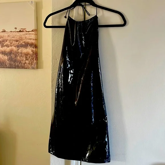 Latex Mini Dress for A Cute Night Out | Color: Black | Size: 6 | Latoyamoodie's Closet